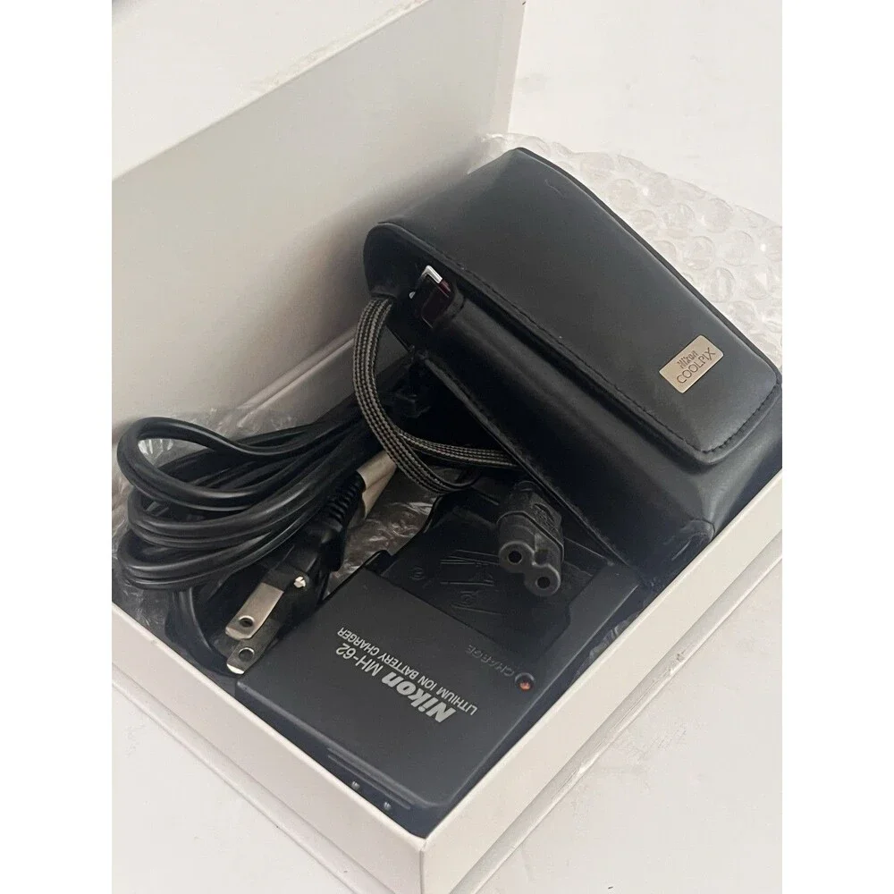 Nikon Coolpix S52 Red Digital Camera 9MP VR w/ Charger Battery SD Card Case